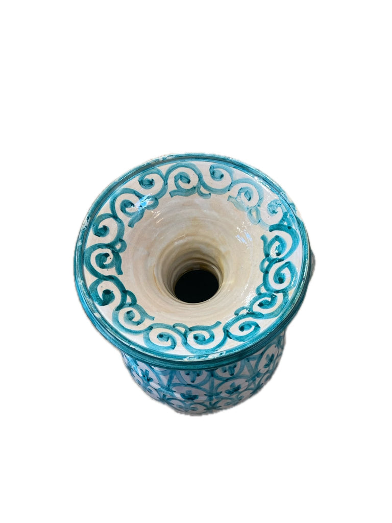 Jarrón Mediano de Cerámica de Fajalauza - #pino_y_jacaranda#