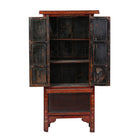 Armario antiguo multicolor de olmo con 2 puertas Taoling