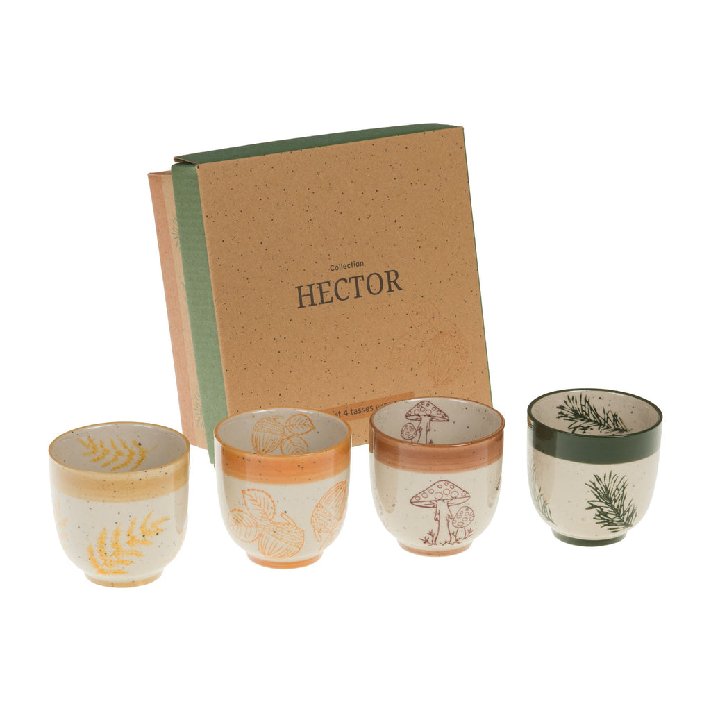 Juego de 4 Tazas de Café Témpo - pino_y_jacaranda