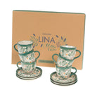 Juego de 6 Tazas de Café Verde Harmonia - pino_y_jacaranda