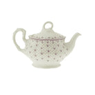 Juego de Té de 15 Piezas La Cartuja Colección Flor de Lis Rosa - #pino_y_jacaranda#