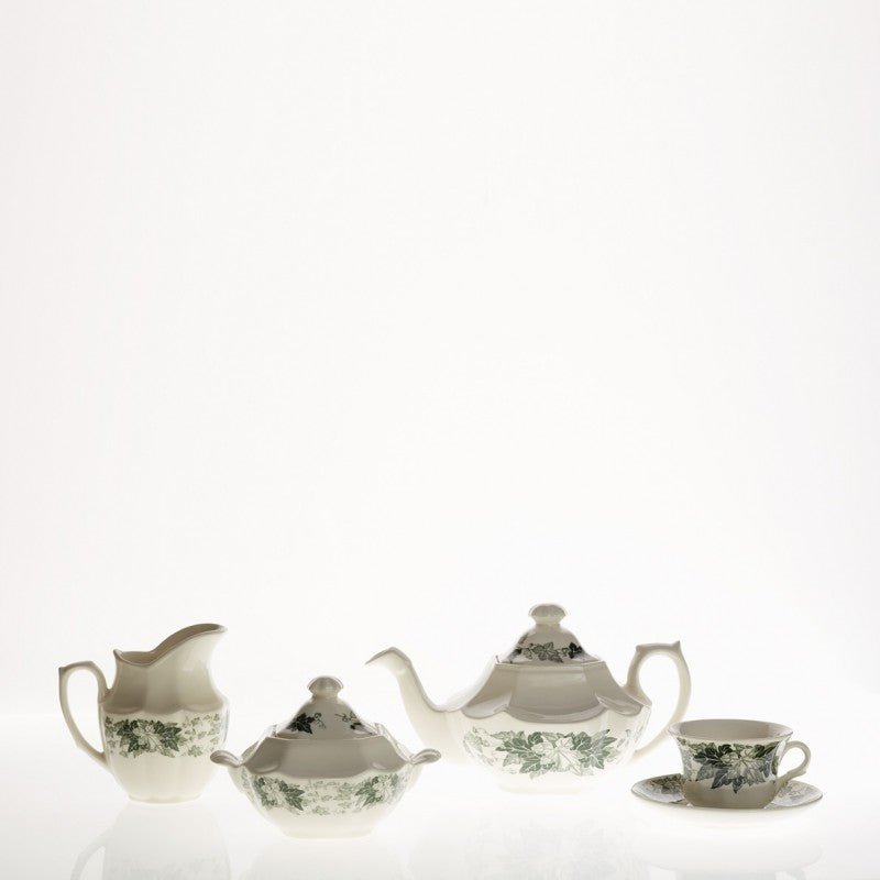 Juego de Té de 15 Piezas La Cartuja Colección Yedra - #pino_y_jacaranda#