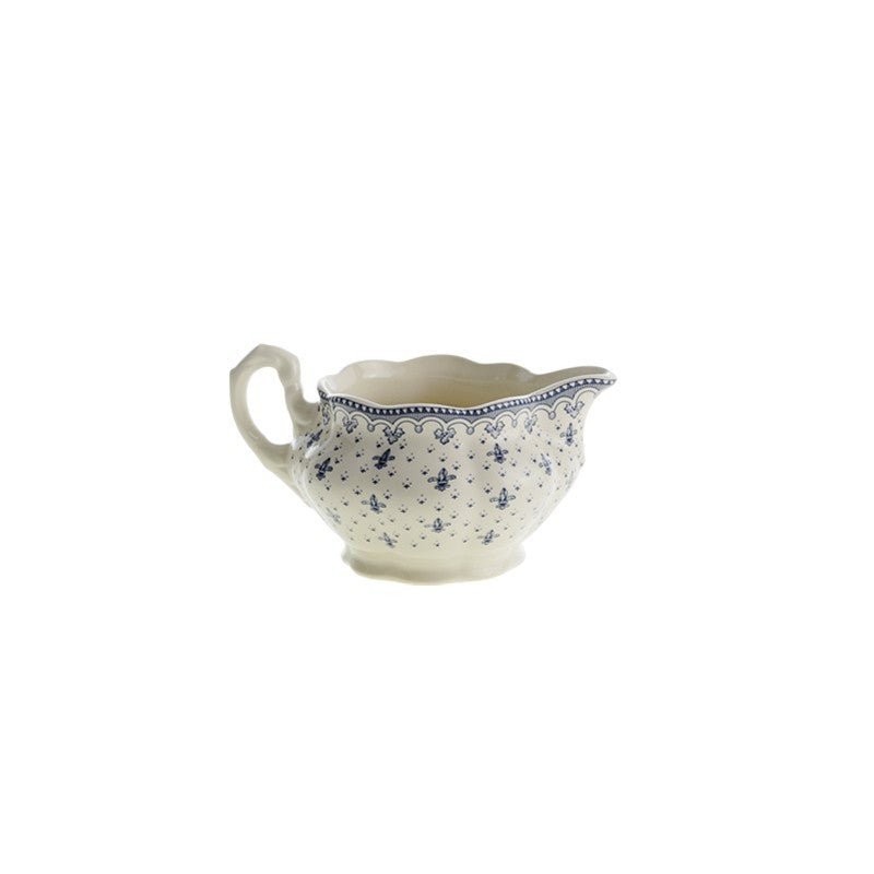 Juego de Té de 27 Piezas La Cartuja Colección Flor de Lis Azul - #pino_y_jacaranda#