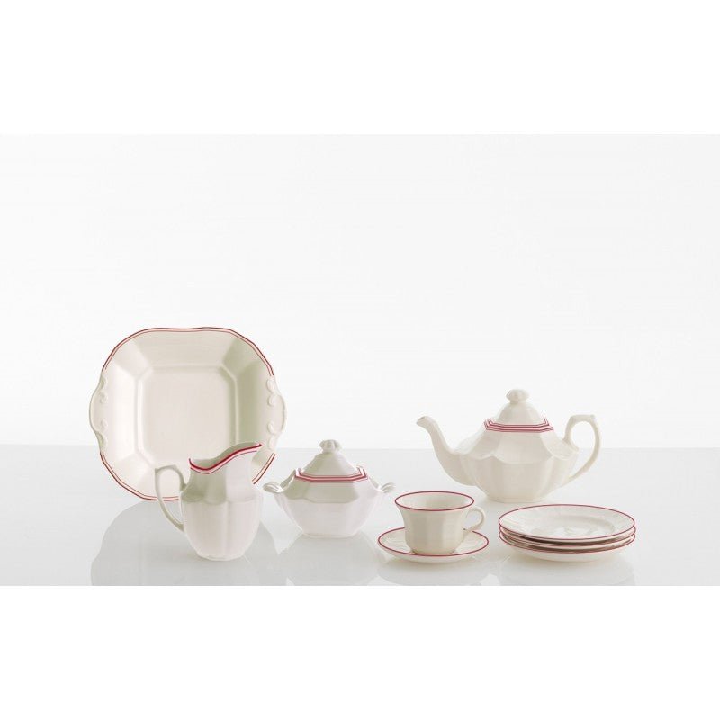 Juego de Té de 40 Piezas La Cartuja Colección Basic Line Red - #pino_y_jacaranda#