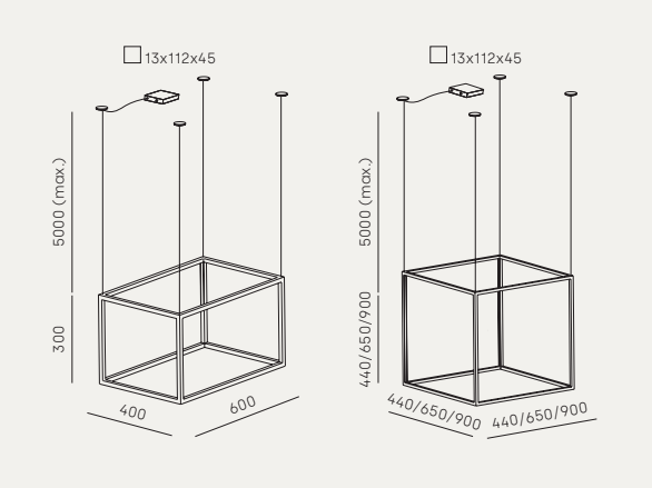Lámpara Colgante Cube X - C1213