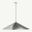Lámpara colgante de acero plateado Escullos Ø120 cm