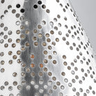 Lámpara colgante de acero plateado Escullos Ø120 cm