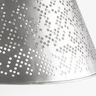 Lámpara colgante de acero plateado Escullos Ø60 cm