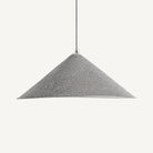 Lámpara colgante de acero plateado Escullos Ø90 cm