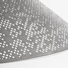 Lámpara colgante de acero plateado Escullos Ø90 cm