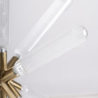 Lámpara colgante de cristal Rabós bronce