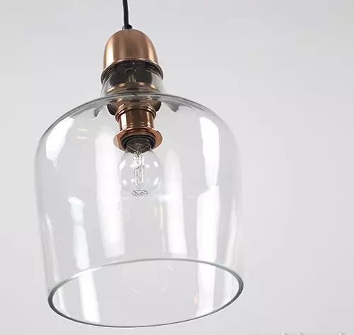 Lámpara Colgante de Cristal y Cobre Yole - pino_y_jacaranda