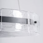Lámpara colgante de cristal y hierro Fosca