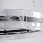 Lámpara colgante de cristal y hierro Fosca