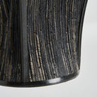 Lámpara colgante de fibra natural Genoveses negra