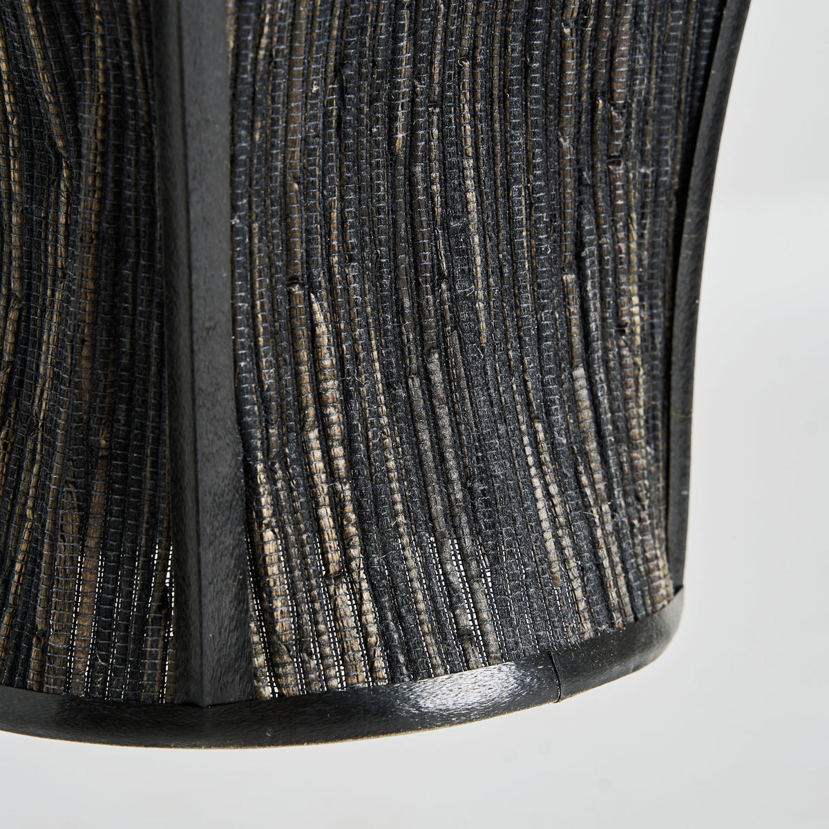 Lámpara colgante de fibra natural Genoveses negra