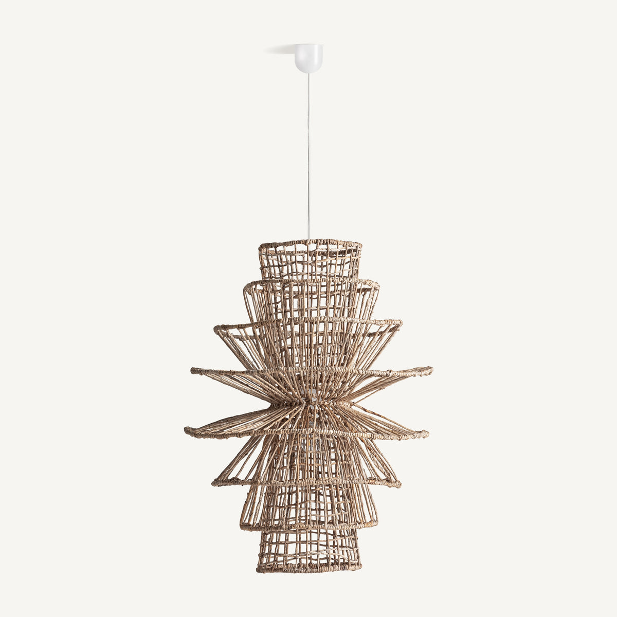 Lámpara colgante de fibra natural Siroco