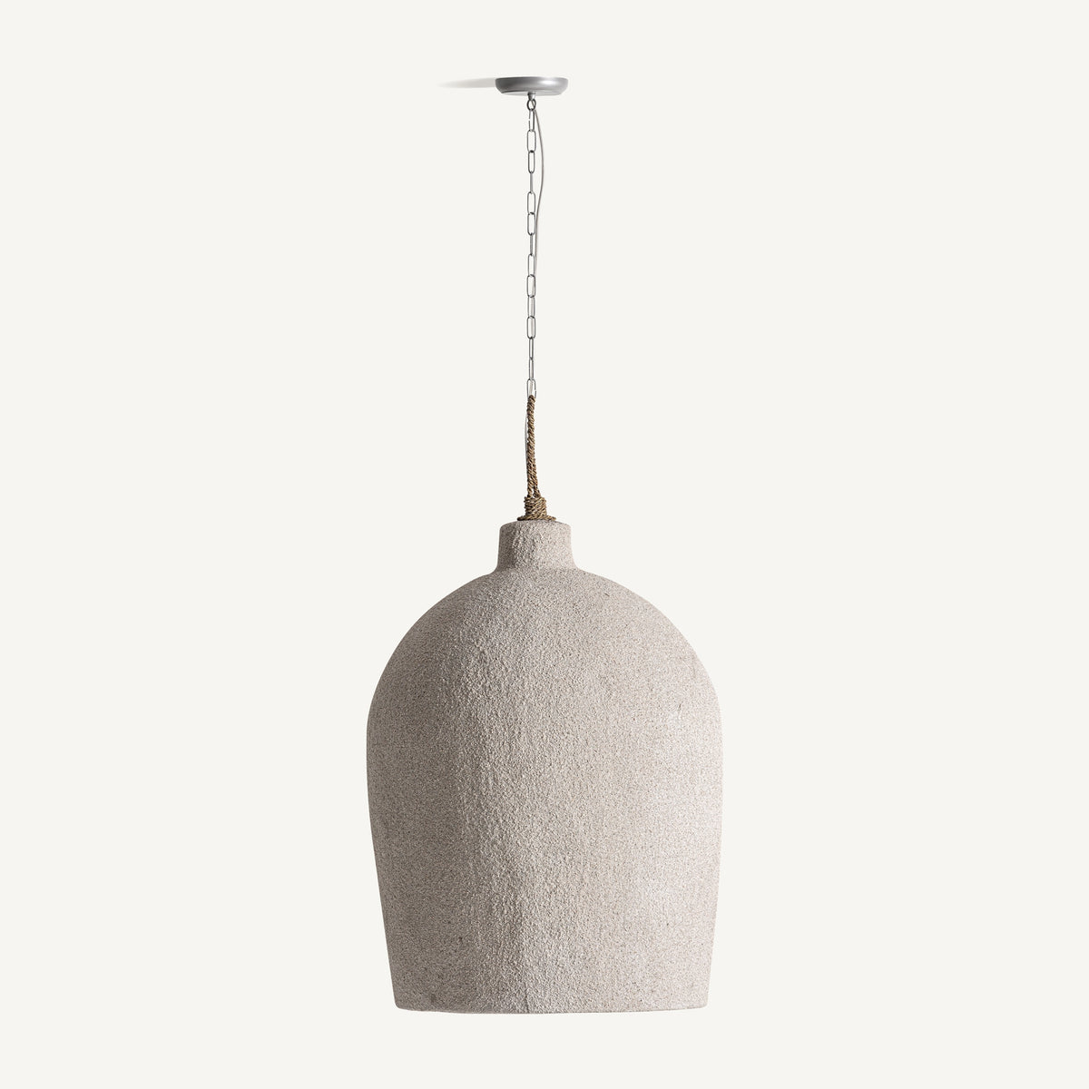 Lámpara colgante de madera de suar Treumal Ø60 cm