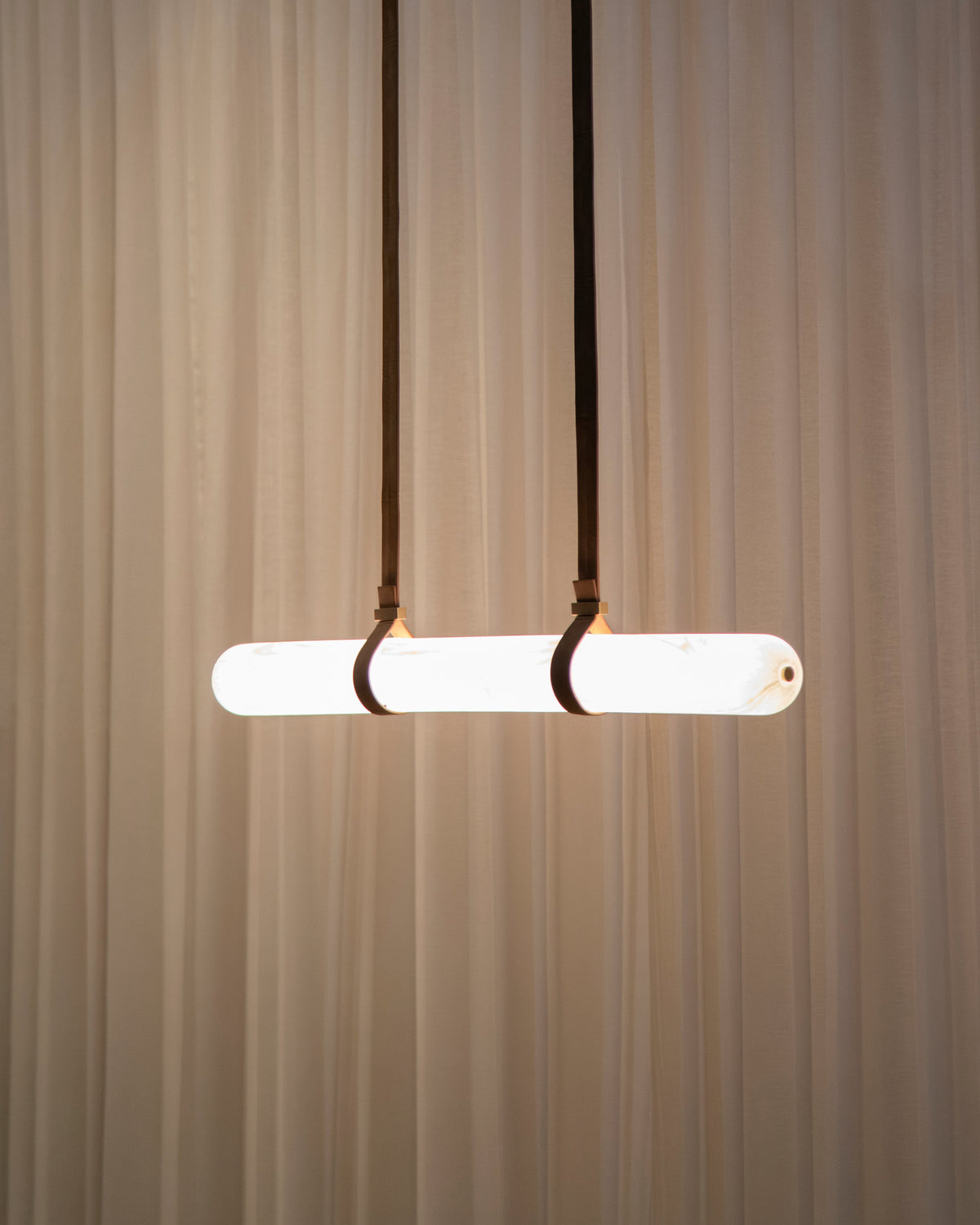Lámpara colgante de vidrio Luxe