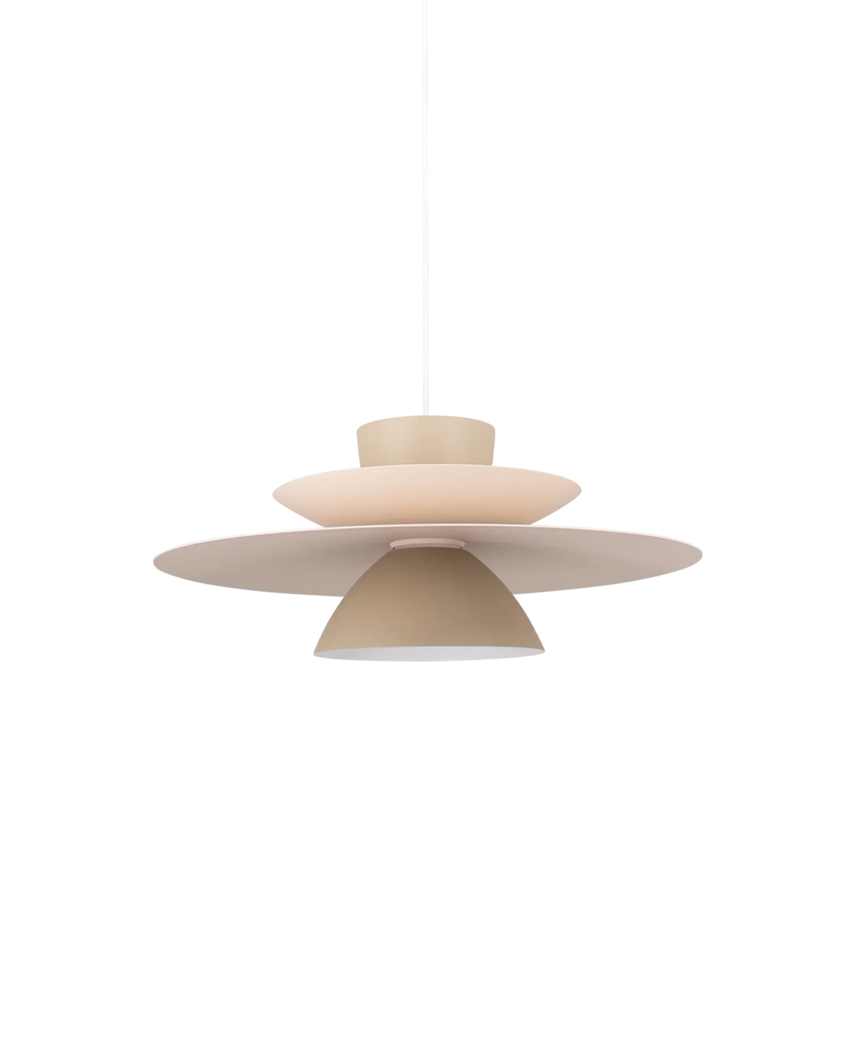 Lámpara Colgante Nexo Caqui y Beige