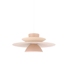 Lámpara Colgante Nexo Rosa Claro y Beige