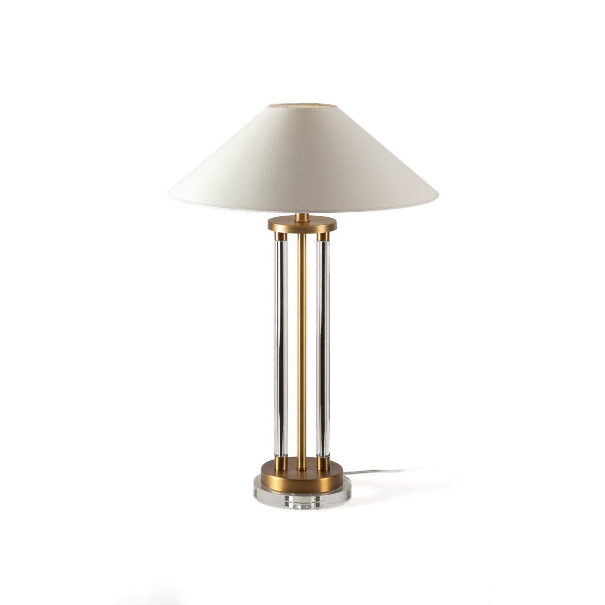 Lámpara de sobremesa de cristal y metal Pietrasanta