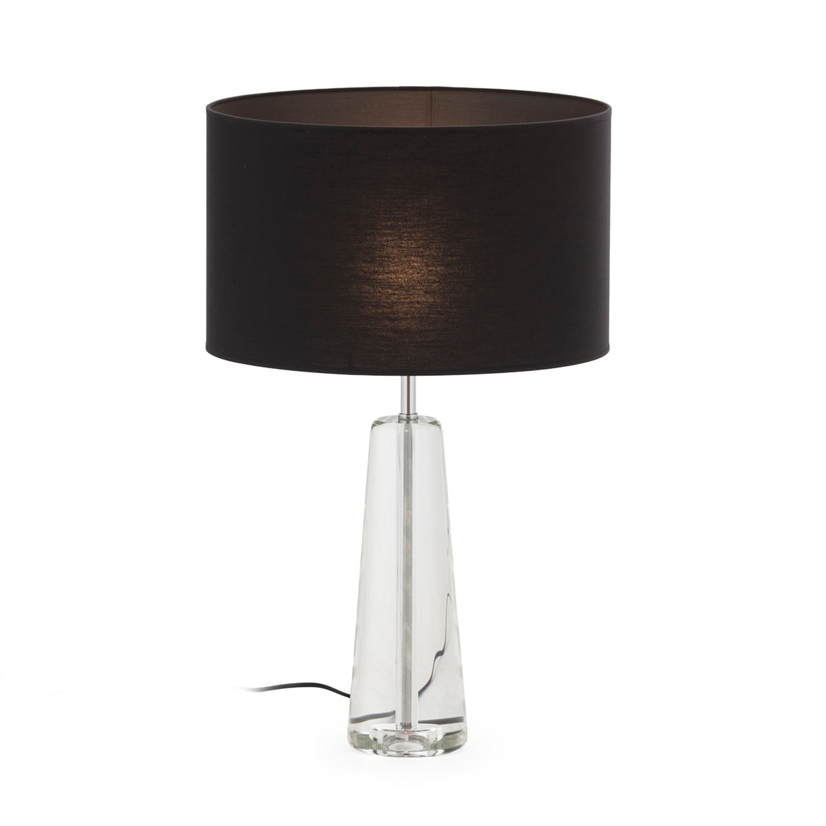 Lámpara de sobremesa de cristal y metal Riccione