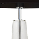 Lámpara de sobremesa de cristal y metal Riccione
