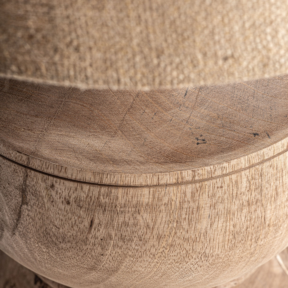 Lámpara de sobremesa de madera de mango Bonanza