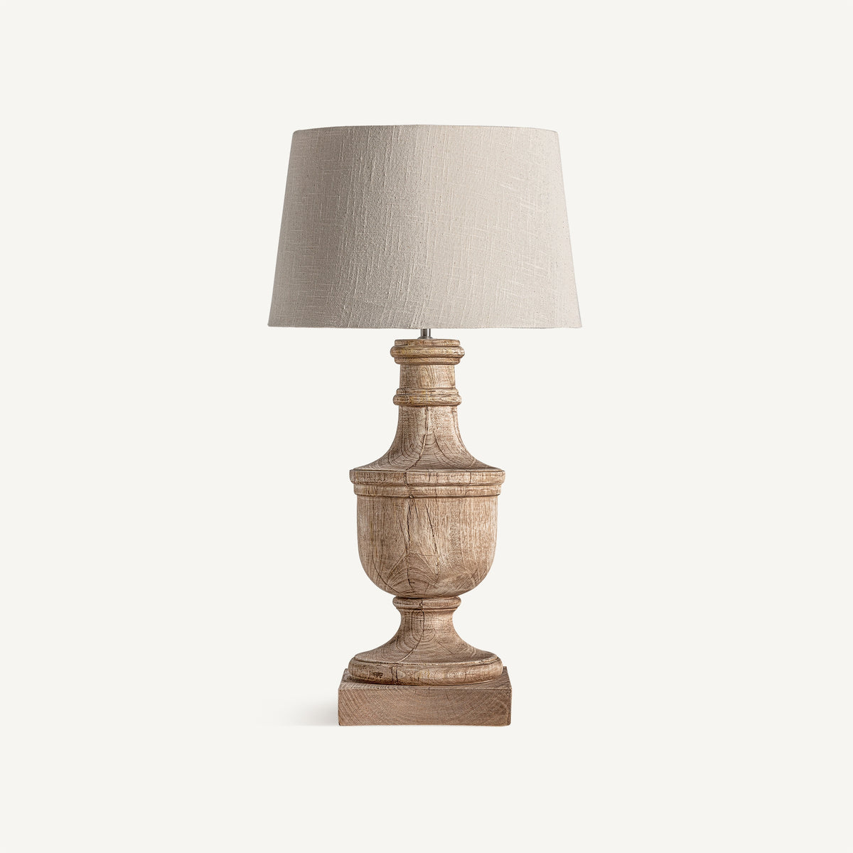 Lámpara de sobremesa de madera de mango Cabañas