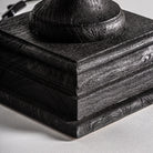 Lámpara de sobremesa de madera de mango negra Aquilón
