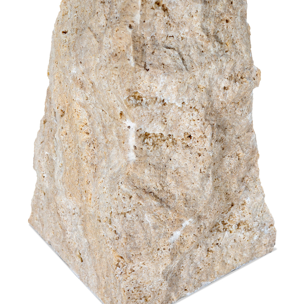 Lámpara de sobremesa de mármol travertino Pinerolo