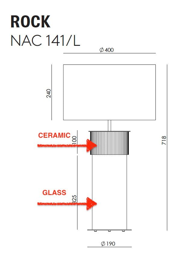 Lámpara de Sobremesa Rock Grande - #pino_y_jacaranda#