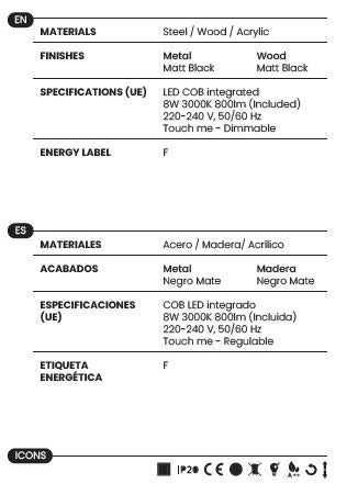 Lámpara de Suelo Nera - P1229