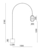 Lámpara de Suelo Pull - #pino_y_jacaranda#