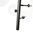Lámpara de techo de cristal y metal Menton