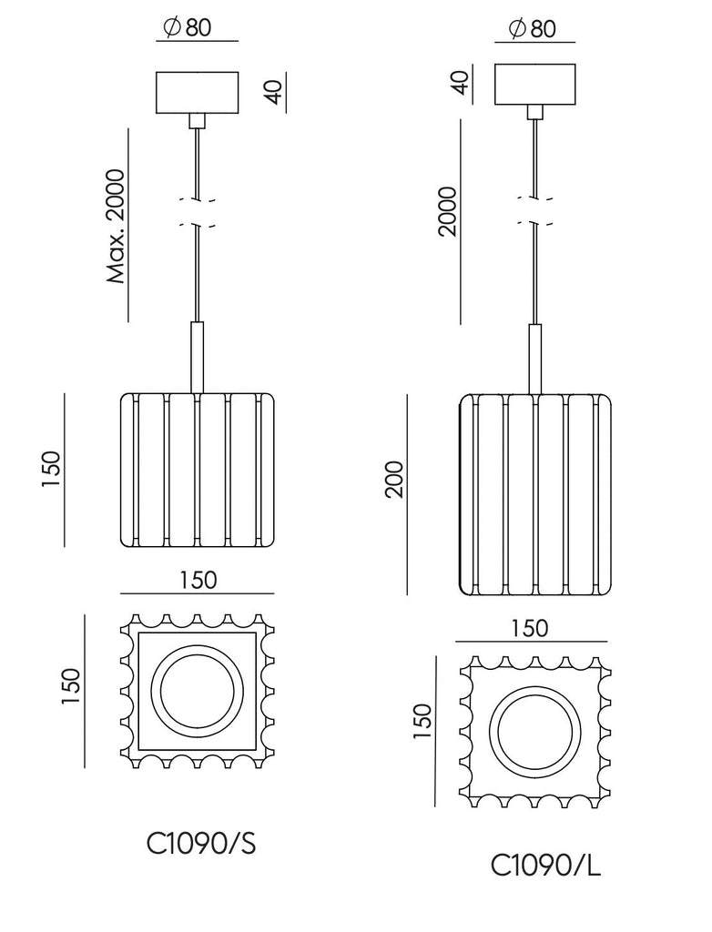 Lámpara de Techo Pire - #pino_y_jacaranda#