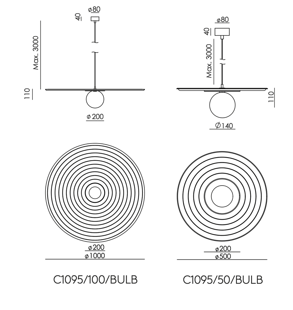 Lámpara de Techo Tico - #pino_y_jacaranda#