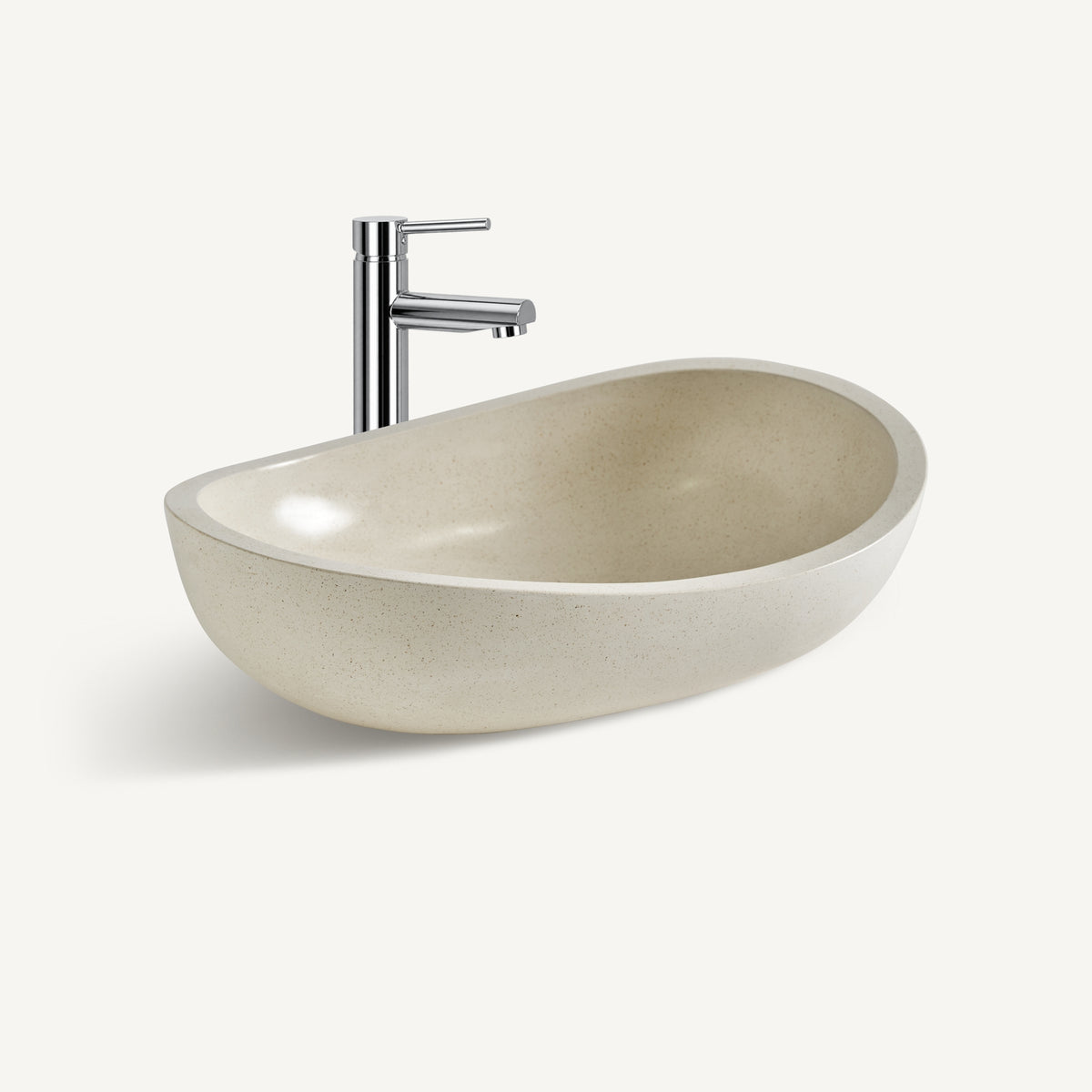 Lavabo de terrazo blanco Asilah