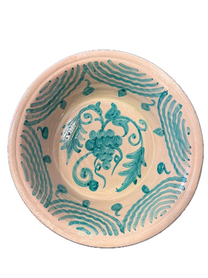 Lebrillo Mediano Verde de Cerámica de Fajalauza - #pino_y_jacaranda#