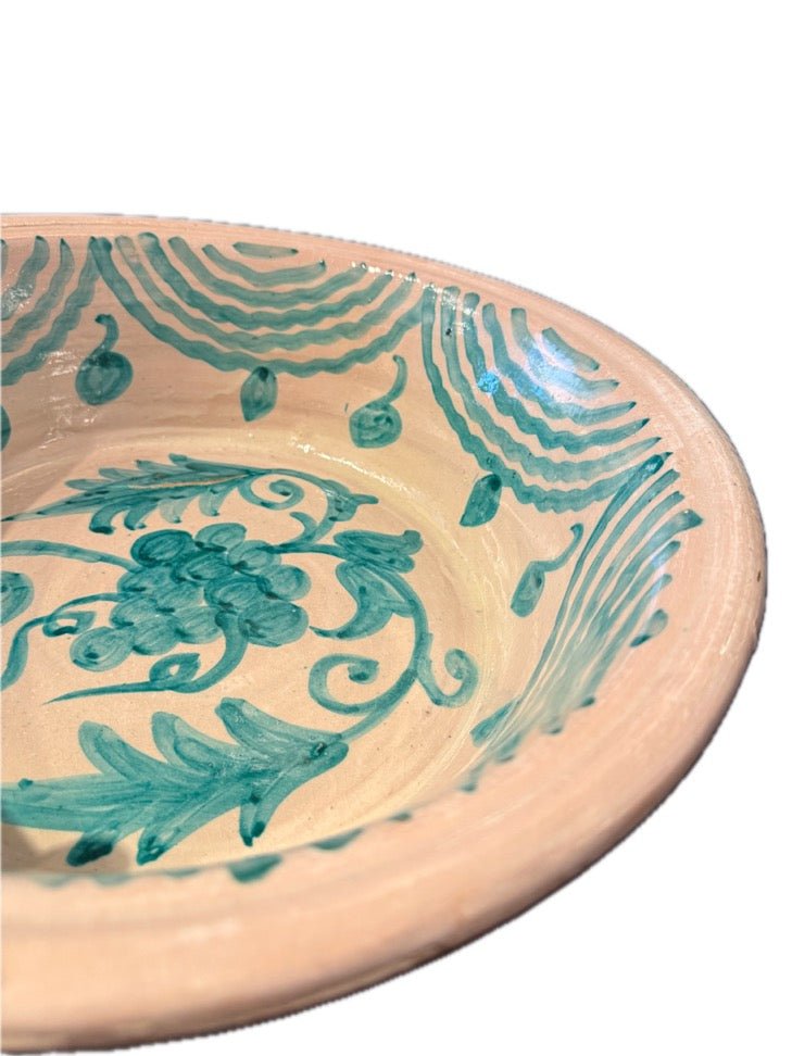 Lebrillo Mediano Verde de Cerámica de Fajalauza - #pino_y_jacaranda#