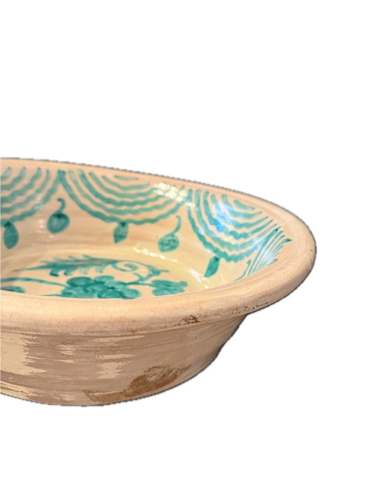 Lebrillo Mediano Verde de Cerámica de Fajalauza - #pino_y_jacaranda#