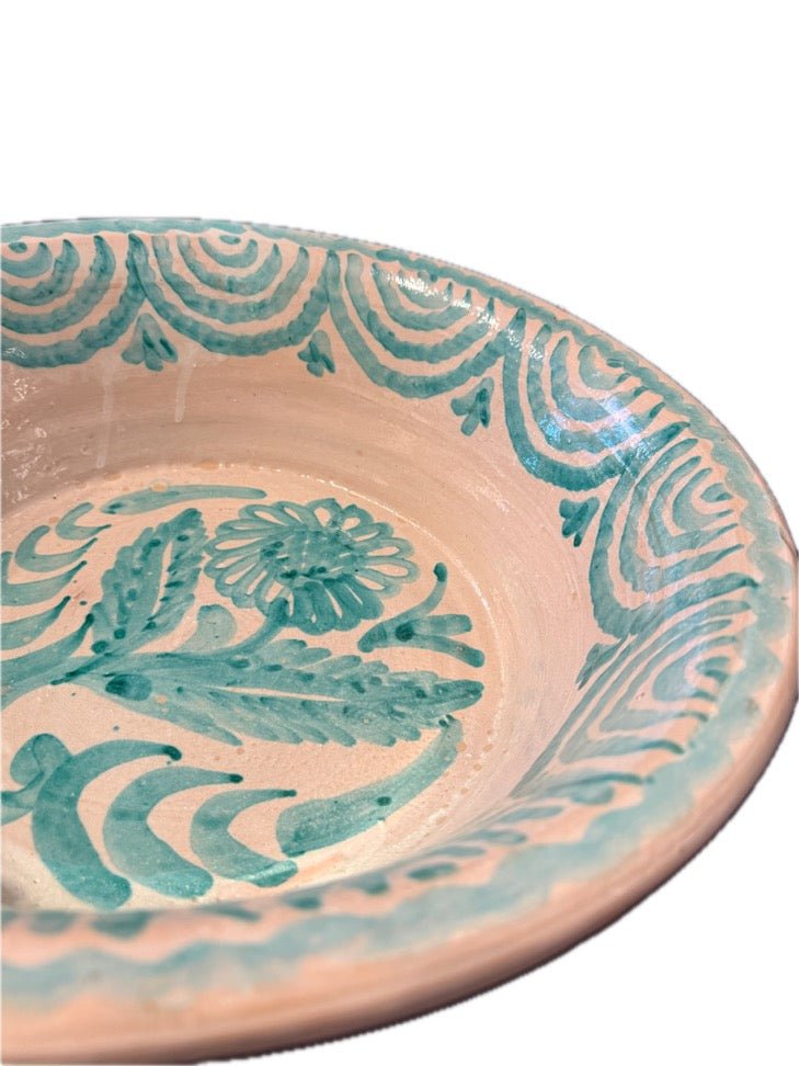 Lebrillo Mediano Verde de Cerámica de Fajalauza - #pino_y_jacaranda#