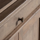 Librería de madera de mango y hierro Grecale
