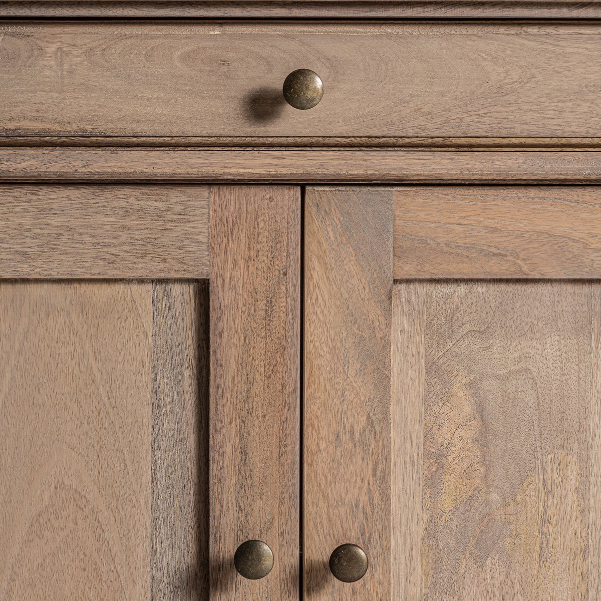 Librería de madera de mango y hierro Grecale