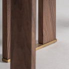 Librería de madera de olmo y nogal Gaviota