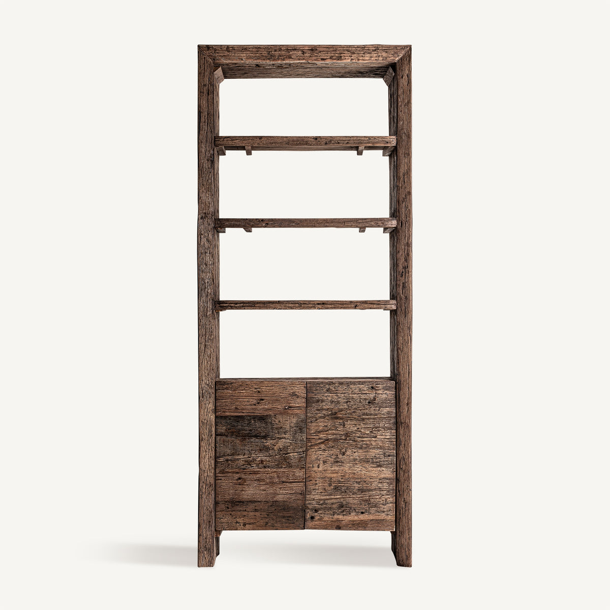 Librería de madera recuperada Bajío