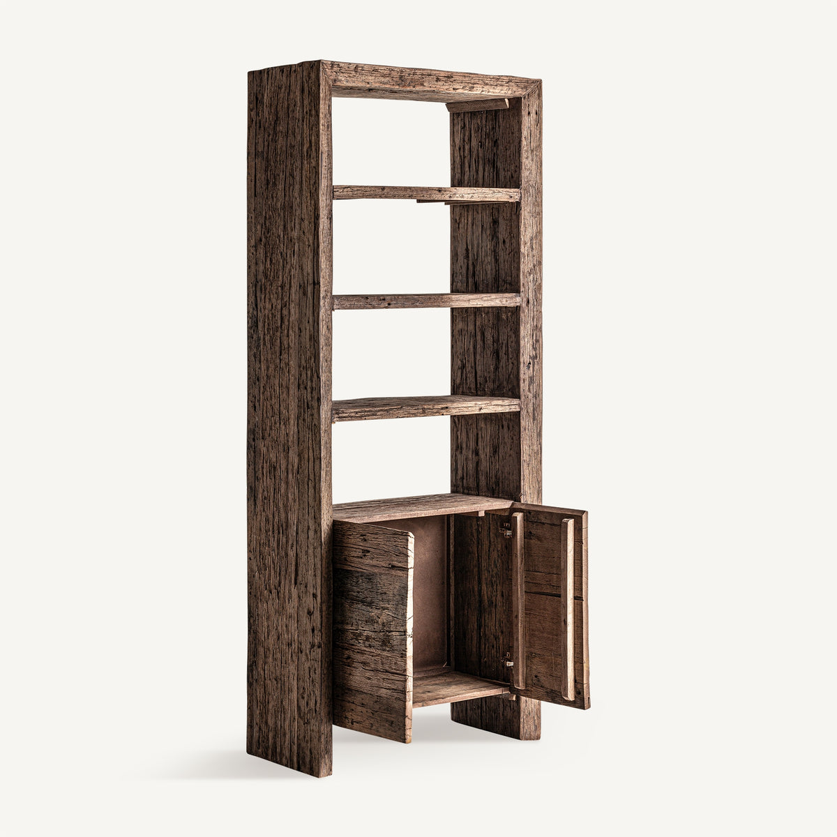 Librería de madera recuperada Bajío