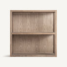Librería modular de pino reciclado y cristal Madrépora