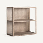 Librería modular de pino reciclado y cristal Madrépora